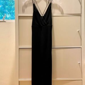 Hugo Boss Distella Black Ruffle Cocktail Dress Size US 2/UK 4